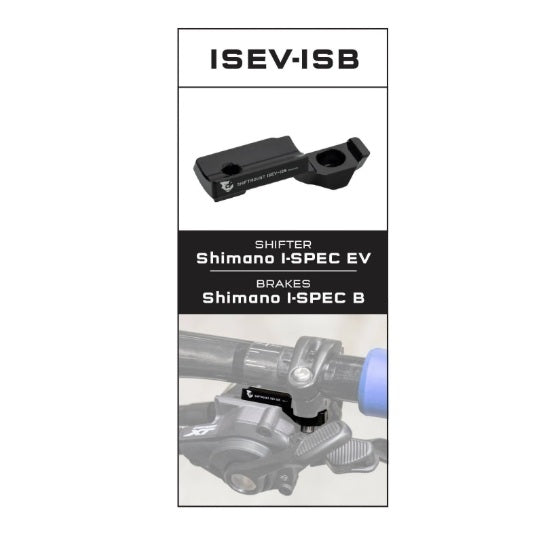 Adattatore di Fissaggio WOLF TOOTH ShiftMount ISEV-ISB Shimano I-SPEC EV Shifter> Freno Shimano I-SPEC B