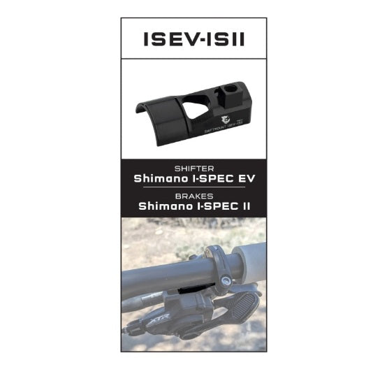 Befestigungsadapter WOLF TOOTH ShiftMount ISEV-ISII Shimano I-SPEC EV Shifter> Shimano I-SPEC II Bremse