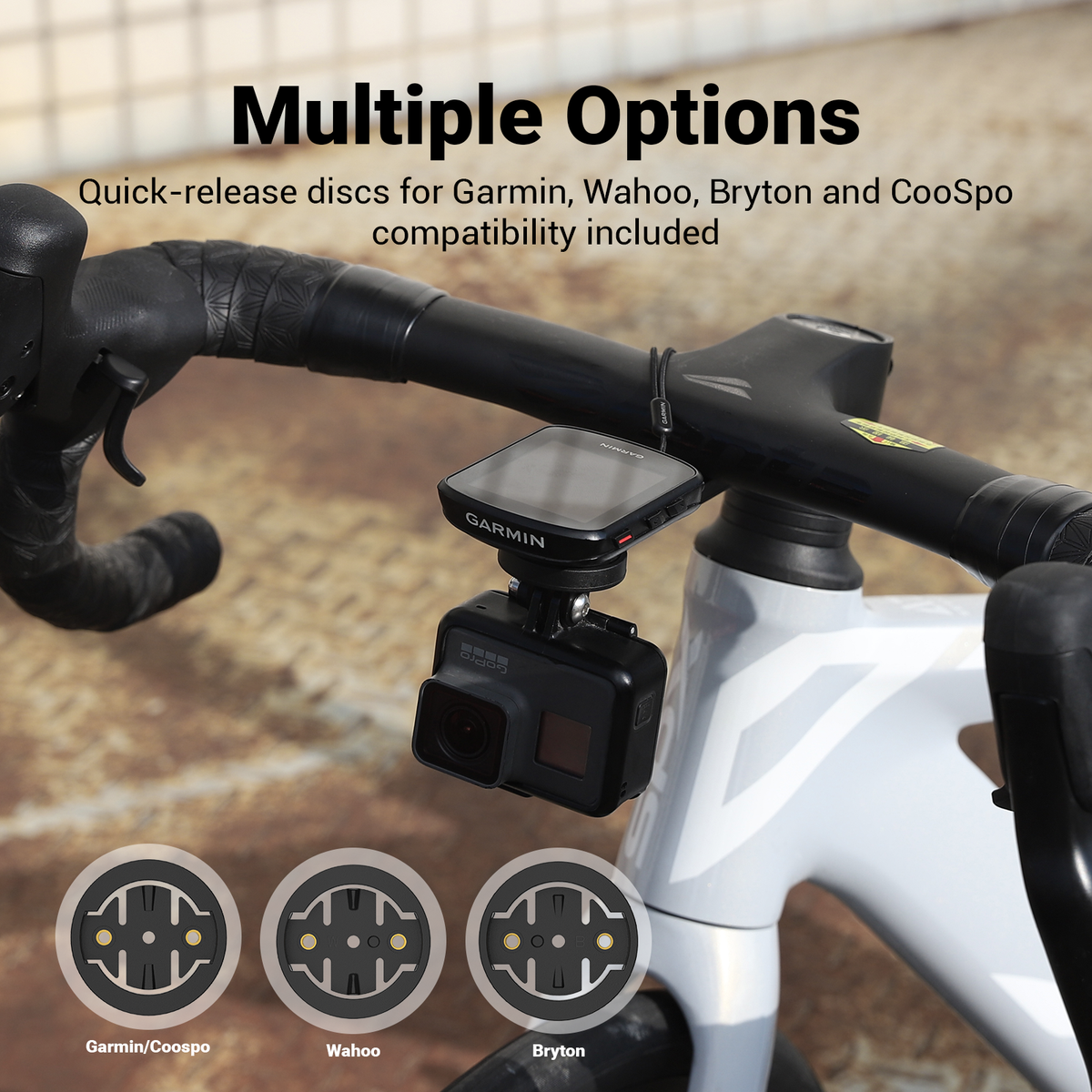 Suporte de Ciclocomputador para Guiador Integrado/Aero COOSPO MT6S