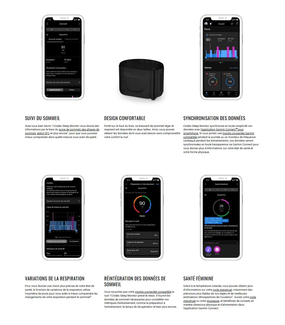 Bracelet GARMIN INDEX™ SLEEP MONITOR