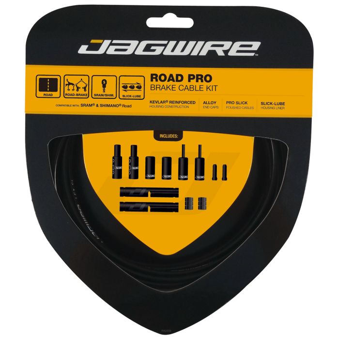 JAGWIRE ROAD PRO bremsekabel- og kabelføringssæt Sort