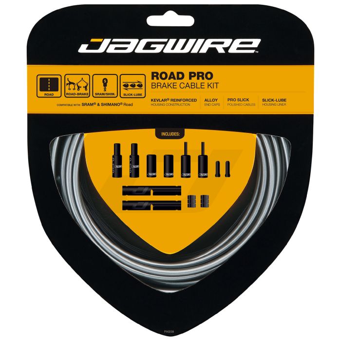 JAGWIRE ROAD PRO bremsekabel- og kabelføringssæt Grå