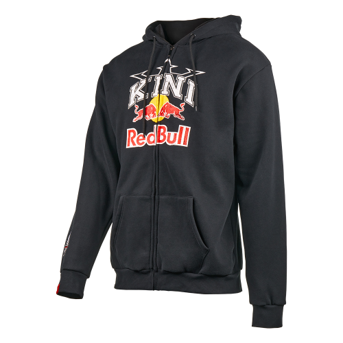 Antracito spalvos užtrauktuku užsegamas džemperis su gobtuvu O'NEAL LG Kini Red Bull 1.0