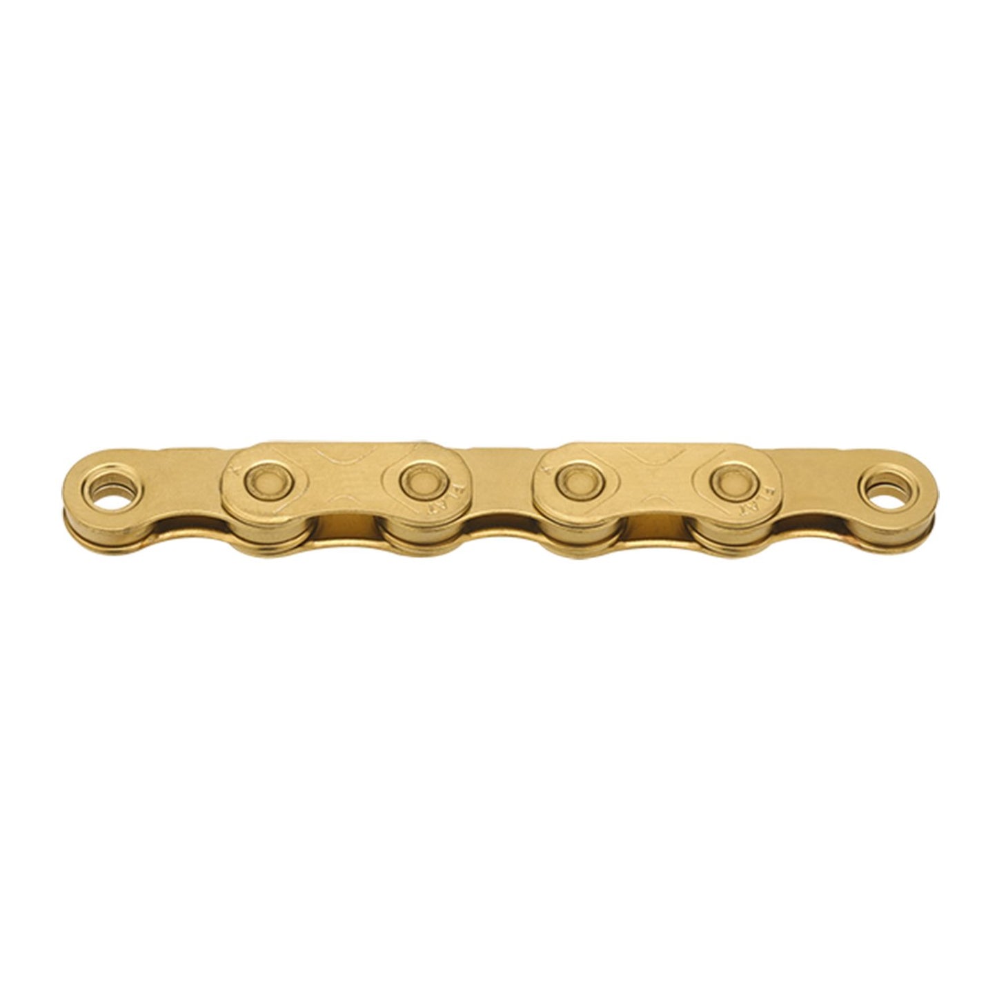 Řetěz 12/13 rychlostí KMC X FLAT Waxed Ti-N Gold