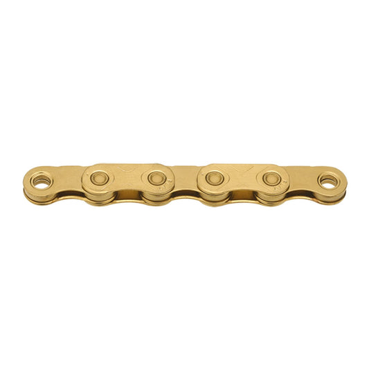 Chaîne 12/13V KMC X FLAT Waxed Ti-N Or