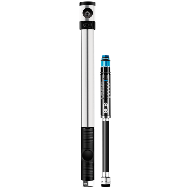 Ruční pumpička CRANKBROTHERS KLIC HP s manometrem a magnetickou hadičkou