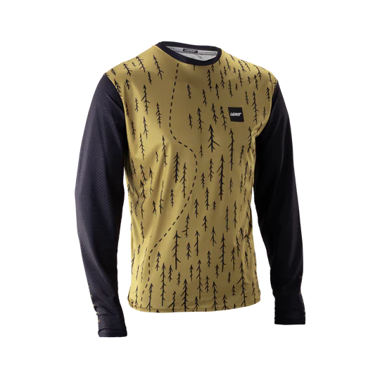 Trikot LEATT MTB TRAIL 3.0 Langarm Braun