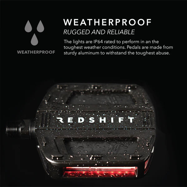 Automatpedaler med belysning REDSHIFT Arclight PRO Silver