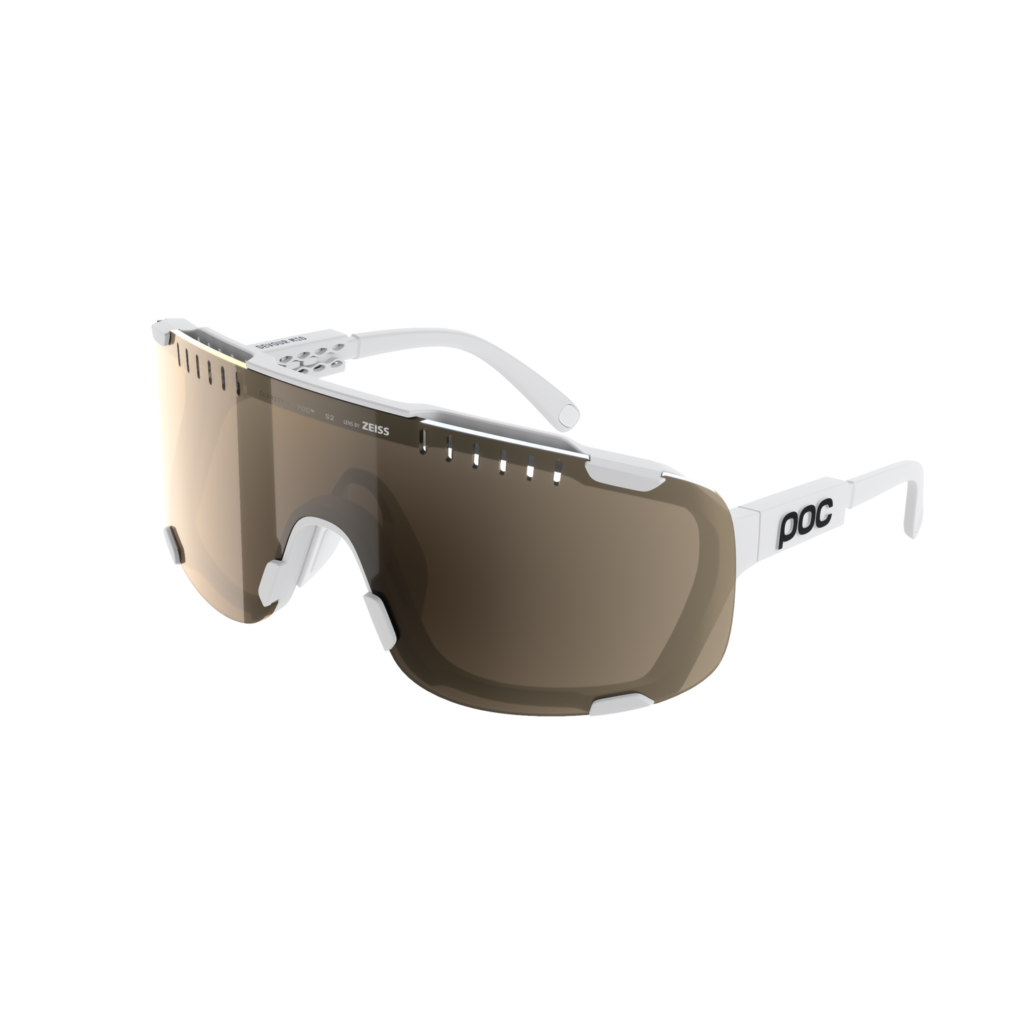 Okulary POC DEVOUR MID + Białe Szkło Clarity Trail Partly Sunny Silver