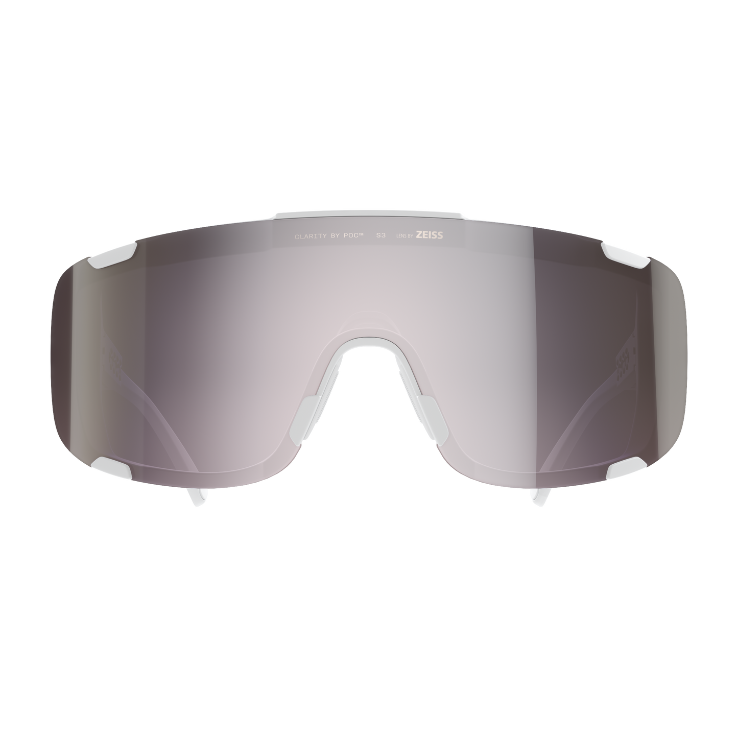 Occhiali POC DEVOUR MID + Bianco Lente Clarity Road Sunny Silver