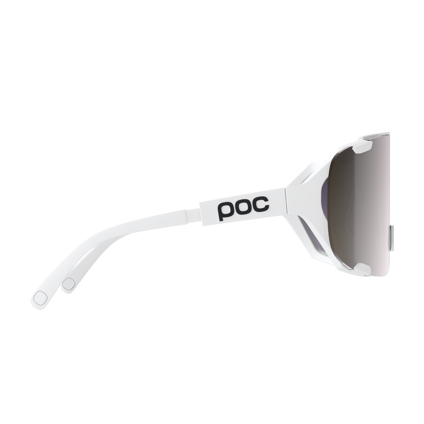 Occhiali POC DEVOUR MID + Bianco Lente Clarity Road Sunny Silver