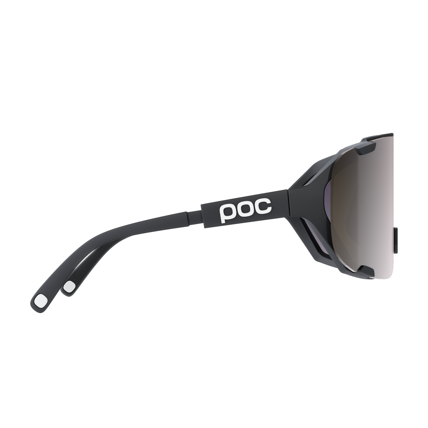 Brille POC DEVOUR MID Schwarz Glas Clarity Road Sunny Silver
