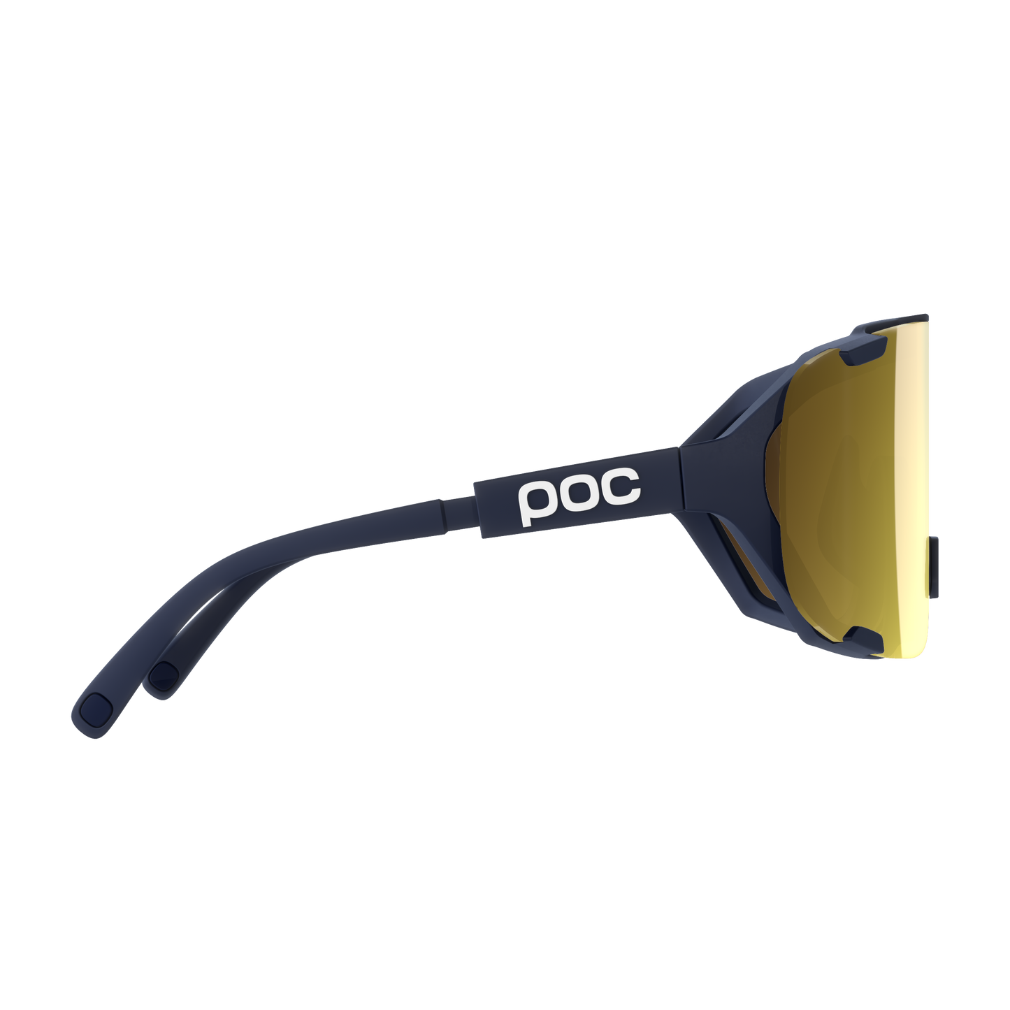 POC DEVOUR MID -aurinkolasit Tummansininen Clarity Road Partly Sunny Gold -linssi