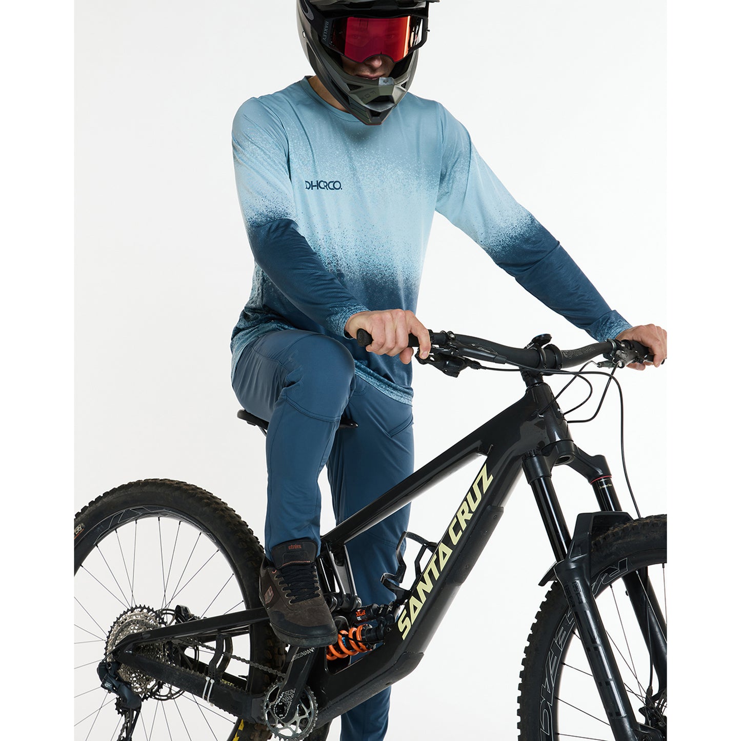DHARCO RACE NU WAVE Long Sleeve Jersey Blue