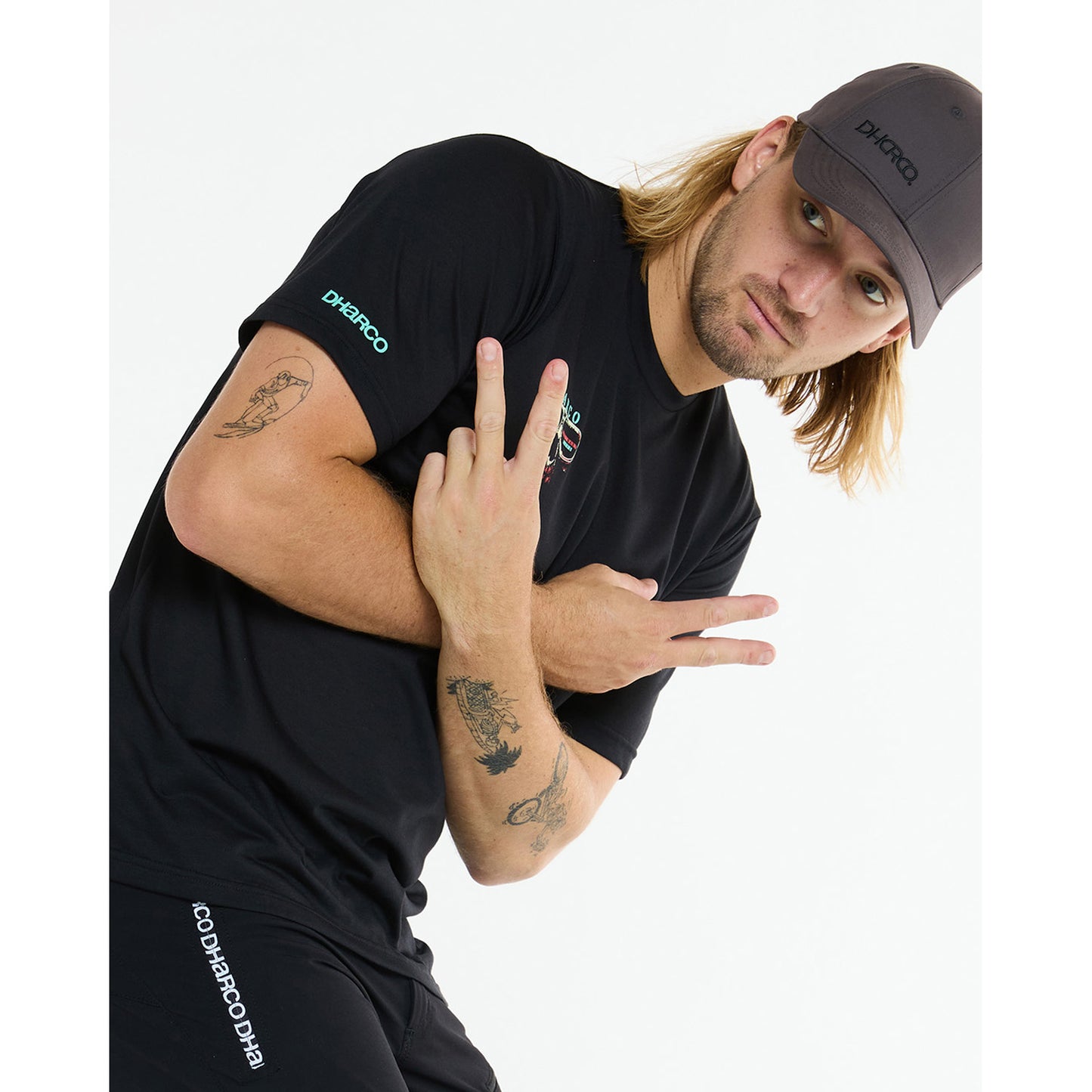Maillot DHARCO TECH TEE EDDIE Manches Courtes Noir