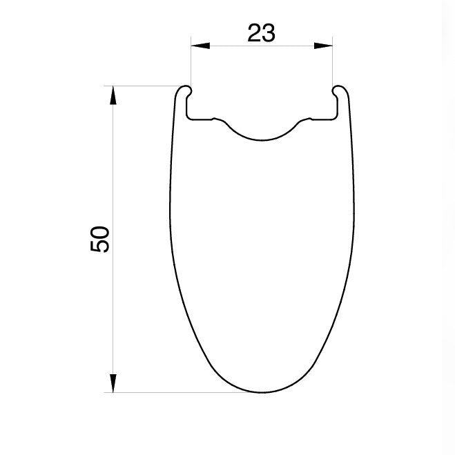 Sada kol MICHE KLEOS 50 Tubeless Ready (Center Lock)