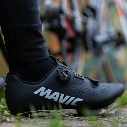 Rennradschuhe MAVIC COSMIC BOA Schwarz/Weiß