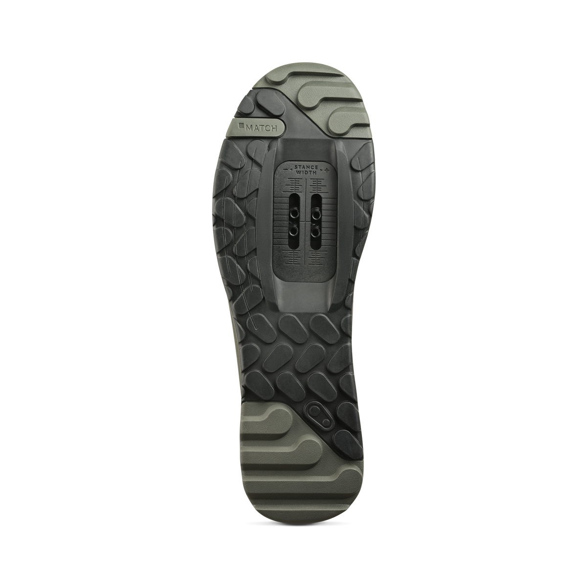 Gorskokolesarski čevlji CRANKBROTHERS MALLET TRAIL SPEEDLACE SEAL, sivi/zeleni – podplat