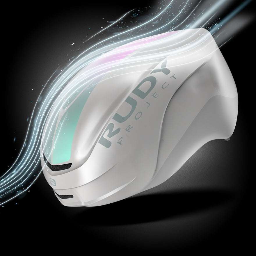 Kask Szosowy RUDY PROJECT NYTRON PRO Biały Iryzujący Matt