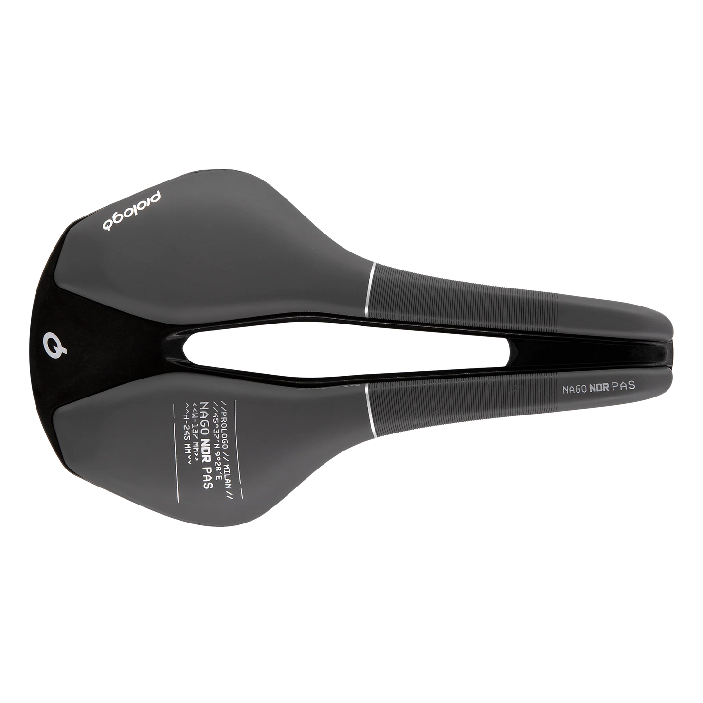 Sæde PROLOGO NAGO NDR PAS 137mm Skinner Nack Sort