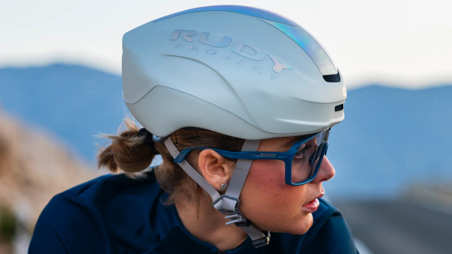 Kask Szosowy RUDY PROJECT NYTRON PRO Biały Iryzujący Matt