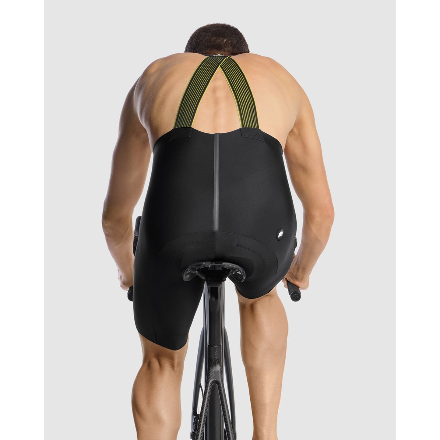 Korte buksestropper ASSOS EQUIPE R SPRING FALL S11 Sort