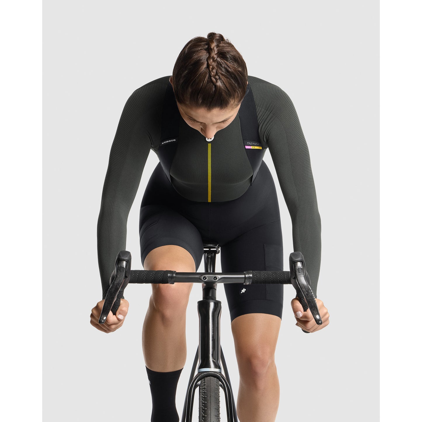 ASSOS TACTICA SPRING FALL T5 Kort Damebukse med Seler Sort