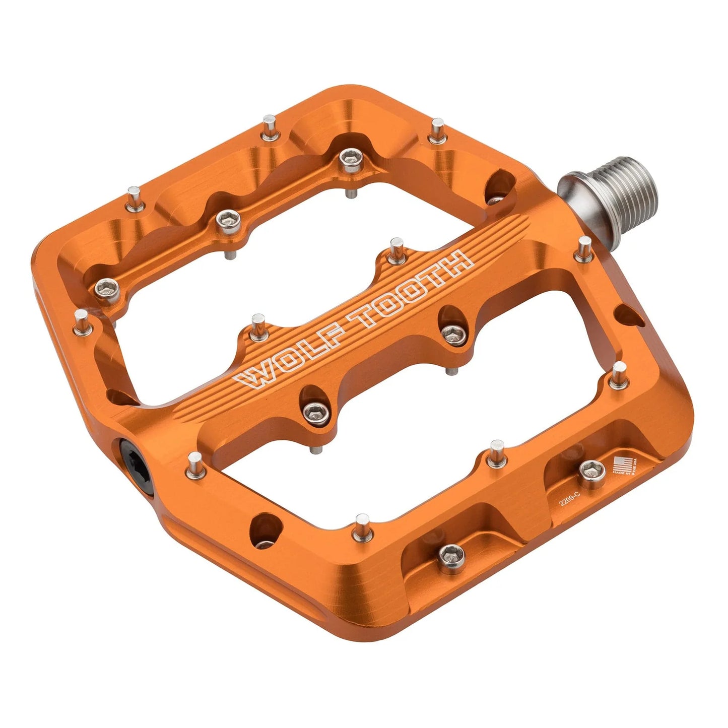 Plattpedaler WOLF TOOTH WAVEFORM Small Orange