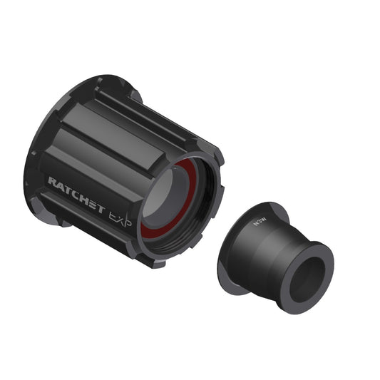 Aliumininis DT SWISS Ratchet EXP laisvosios eigos korpusas, skirtas Campagnolo N3W, 12x142 mm ašiai