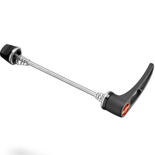 DT SWISS RWS plento dviračio galinio rato titaninė greitojo tvirtinimo ašis, 130 mm