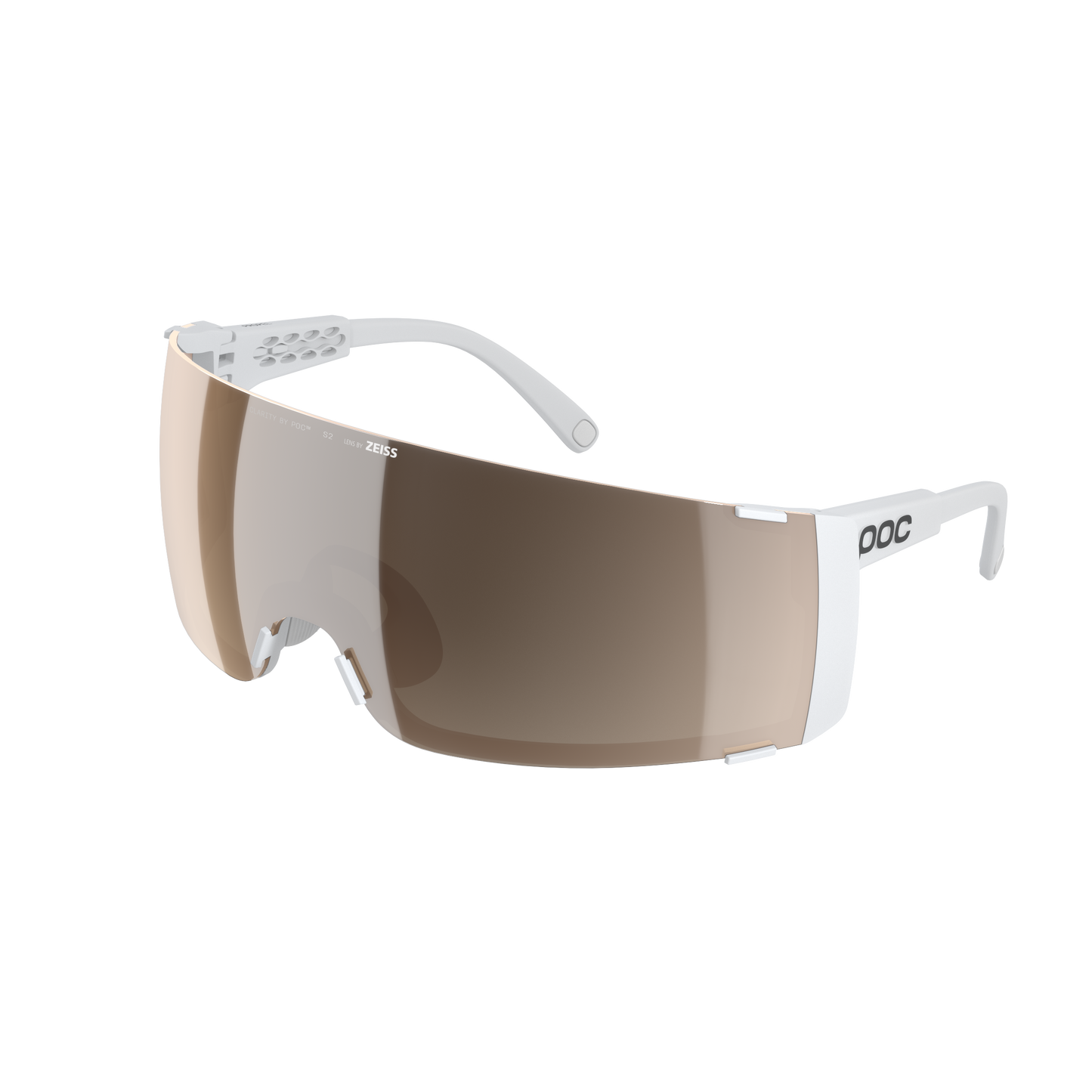 Okulary POC PROPEL + Białe Szkło Clarity Trail Partly Sunny Silver