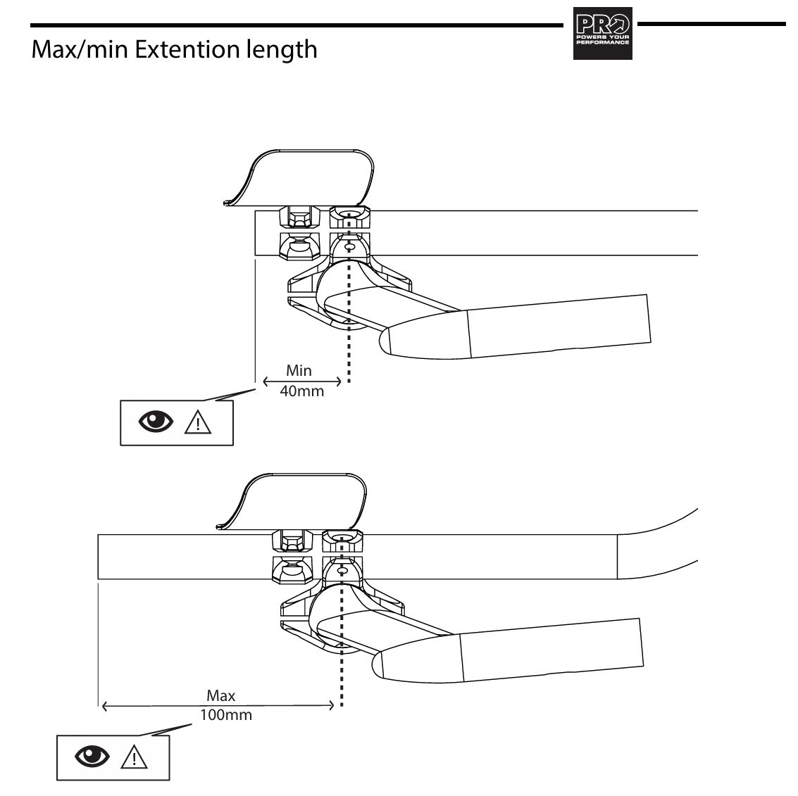 Lenkeraufsatz PRO MISSILE ALU Ski-Form