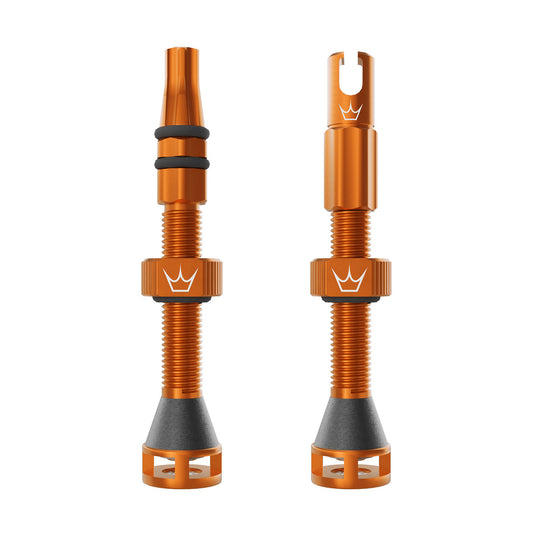 Valves Tubeless PEATY'S HOLESHOT FAST FLOW 60mm (x2) Orange