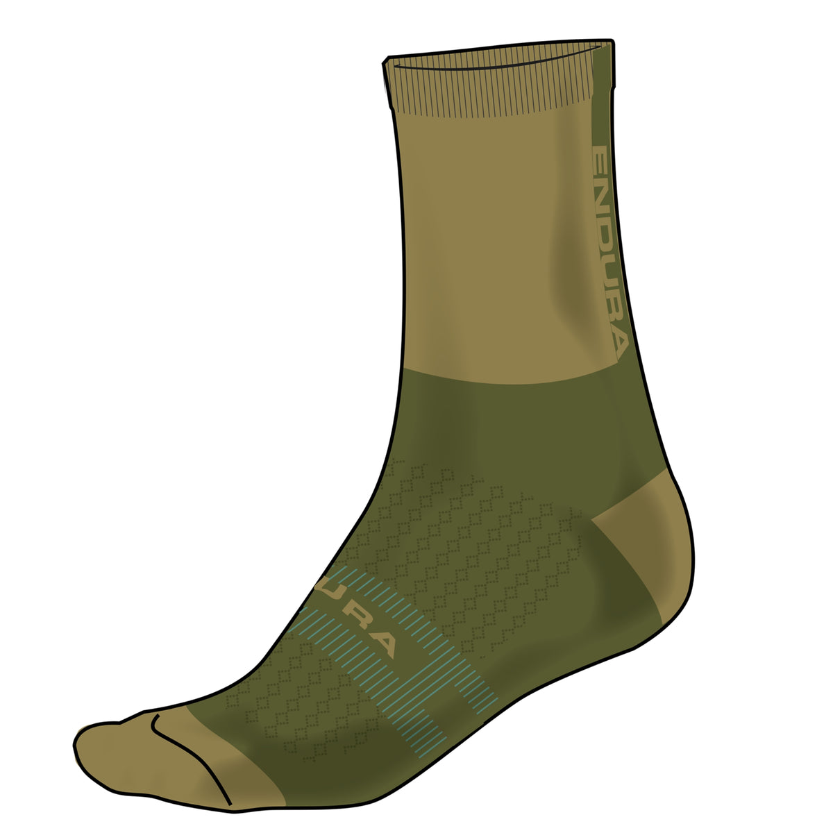 Calcetines ENDURA BAABAA MERINO WINTER Caqui
