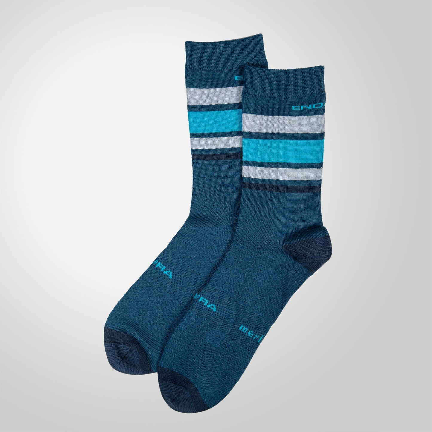 Strømper ENDURA BAABAA MERINO STRIPE Blå