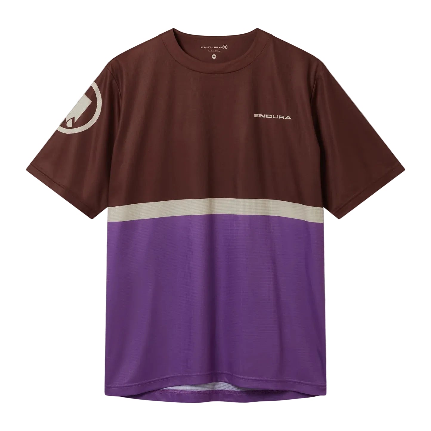 Maillot ENDURA SINGLETRACK CORE TEE II Manches Courtes Marron/Violet