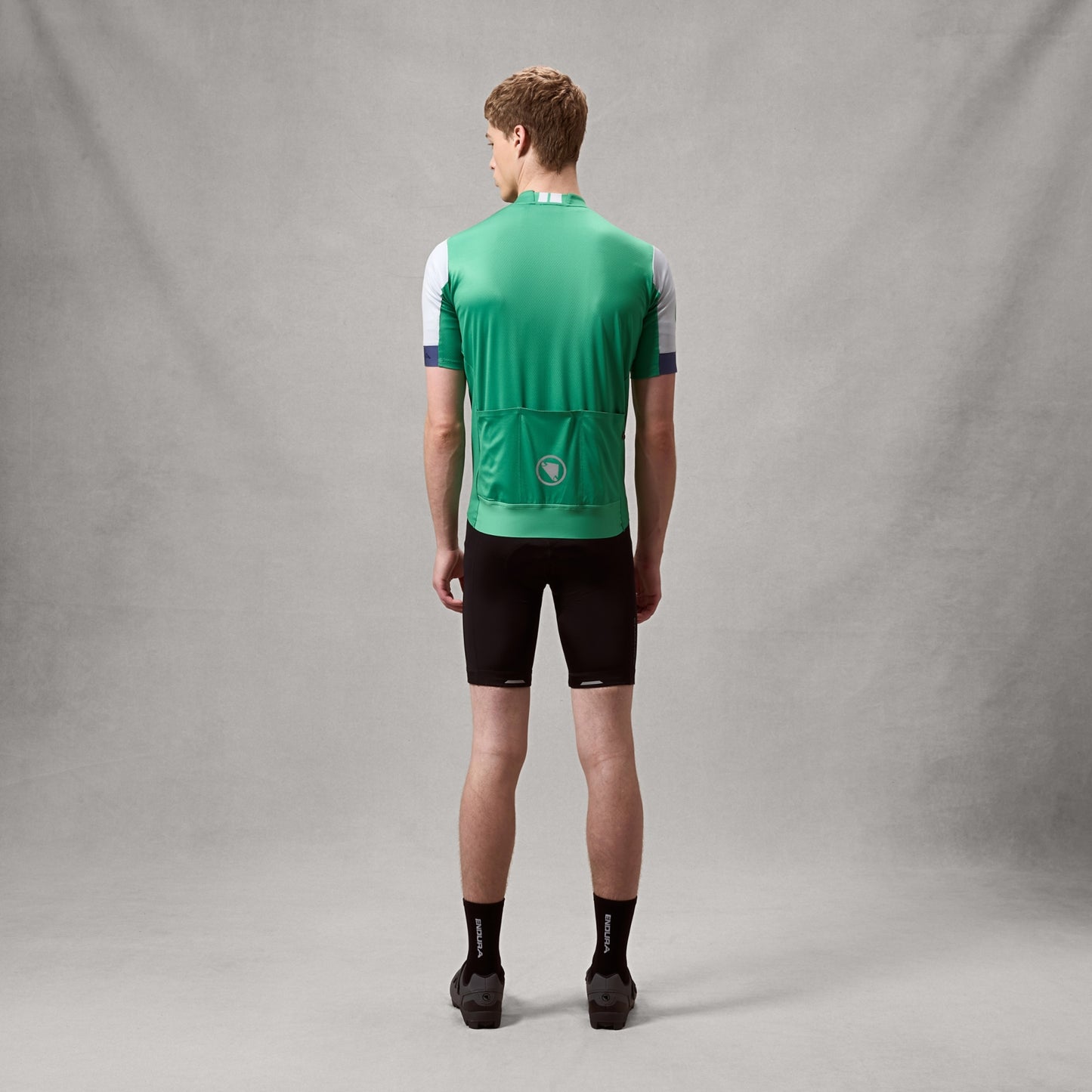 Maillot ENDURA FS260 Maniche Corte Verde/Bianco