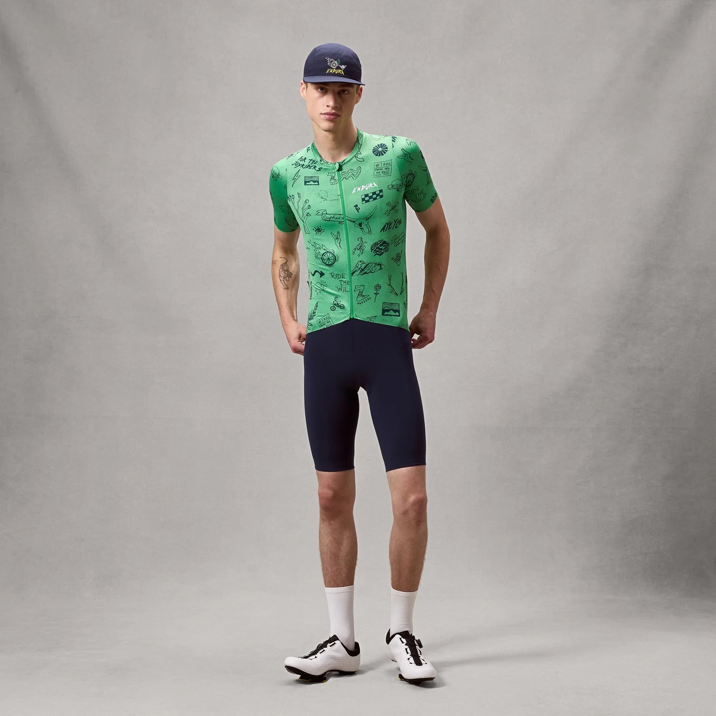 Maillot ENDURA PRO SL PRINT Manches Courtes Vert
