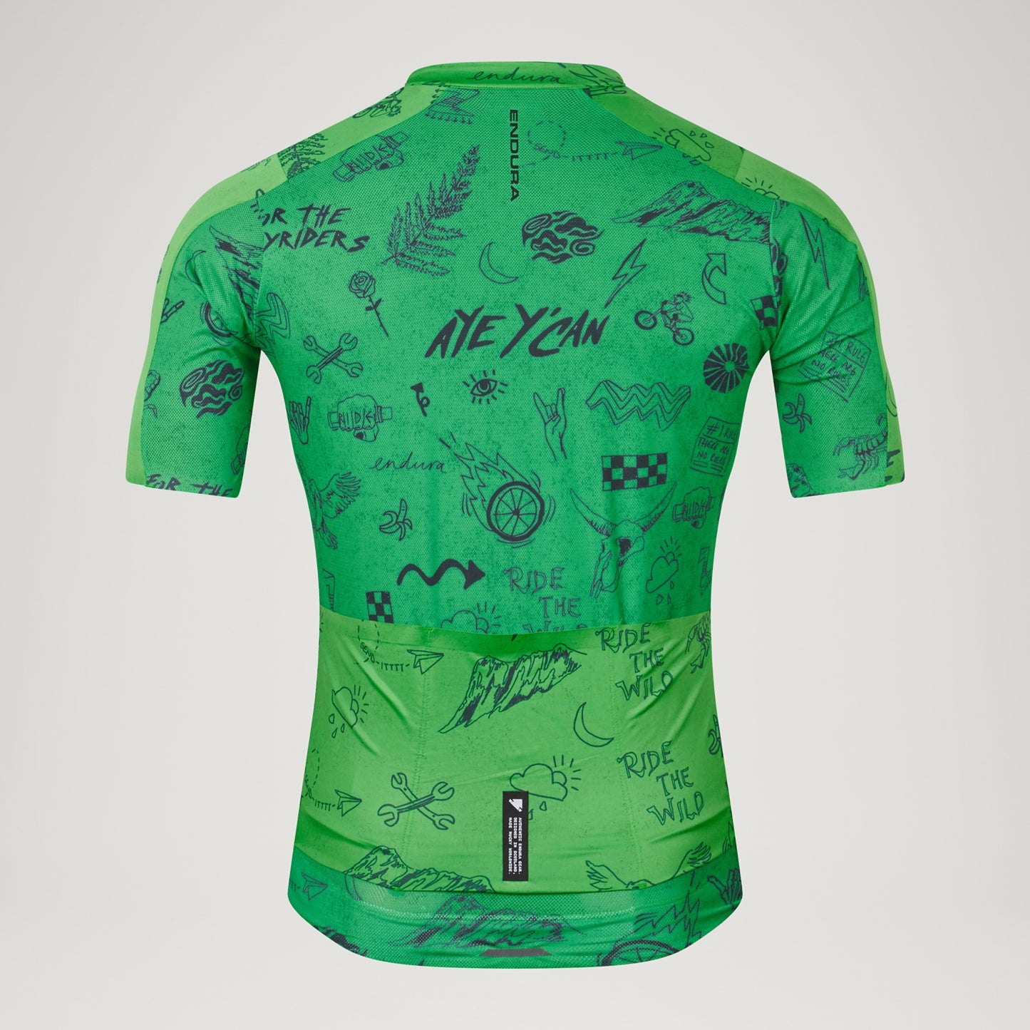 Maillot ENDURA PRO SL PRINT Manches Courtes Vert
