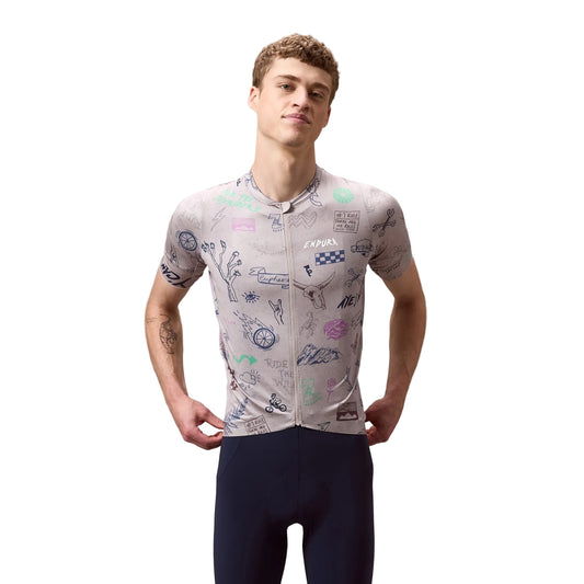 Maillot ENDURA PRO SL PRINT Manches Courtes Titanium