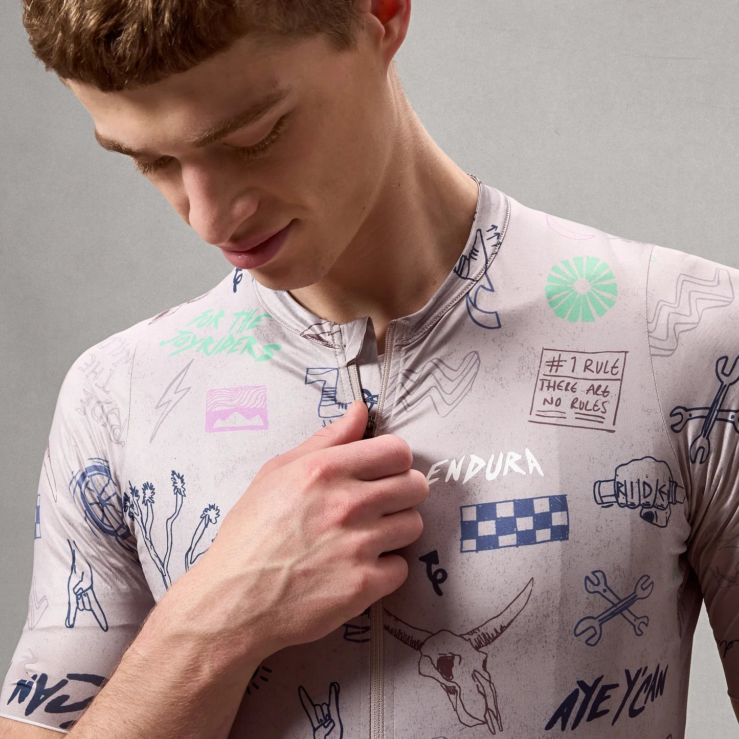 Trikot ENDURA PRO SL PRINT Kurzarm Titanium