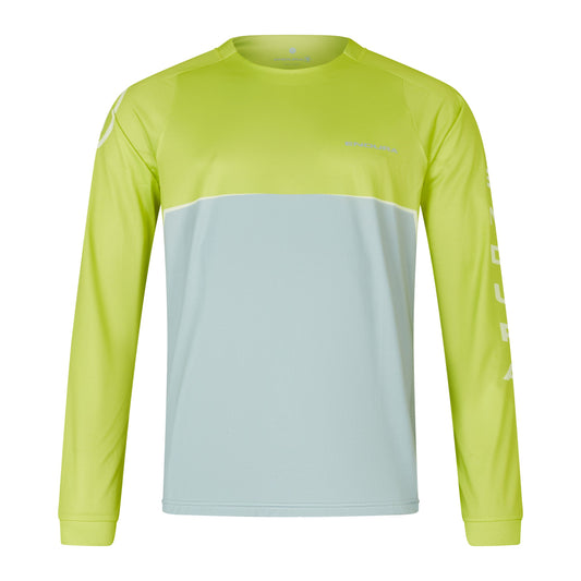 Maillot ENDURA CORE PRINTED Manches Longues Vert