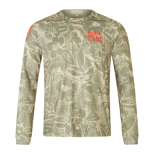 Maillot ENDURA LTD PRINTED Manches Longues Camo Kaki