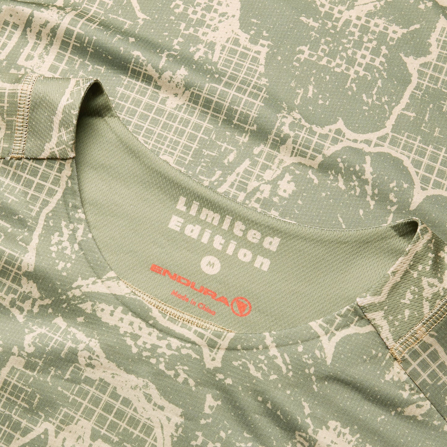 Trikot ENDURA LTD PRINTED Langarm Camo Khaki