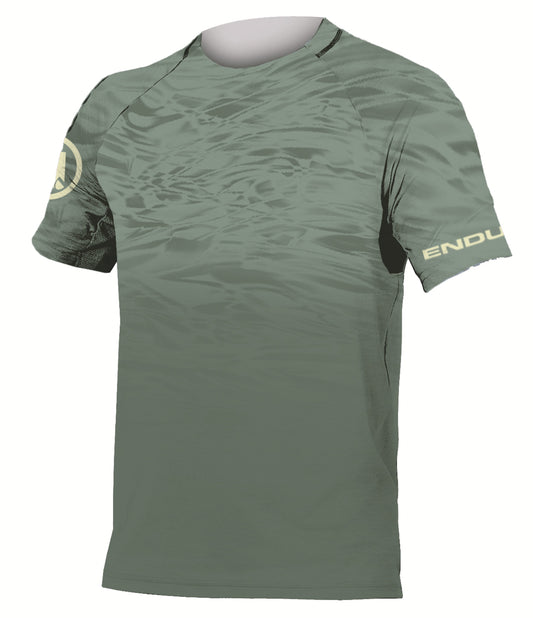 Maillot ENDURA MARBLE LTD PRINTED Manches Courtes Vert 2025