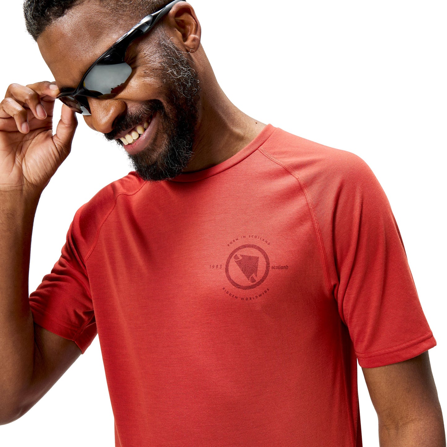 Maillot ENDURA LOOP Manches Courtes Rouge