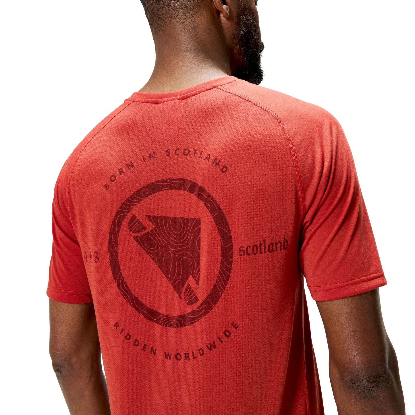 Maillot ENDURA LOOP Manches Courtes Rouge