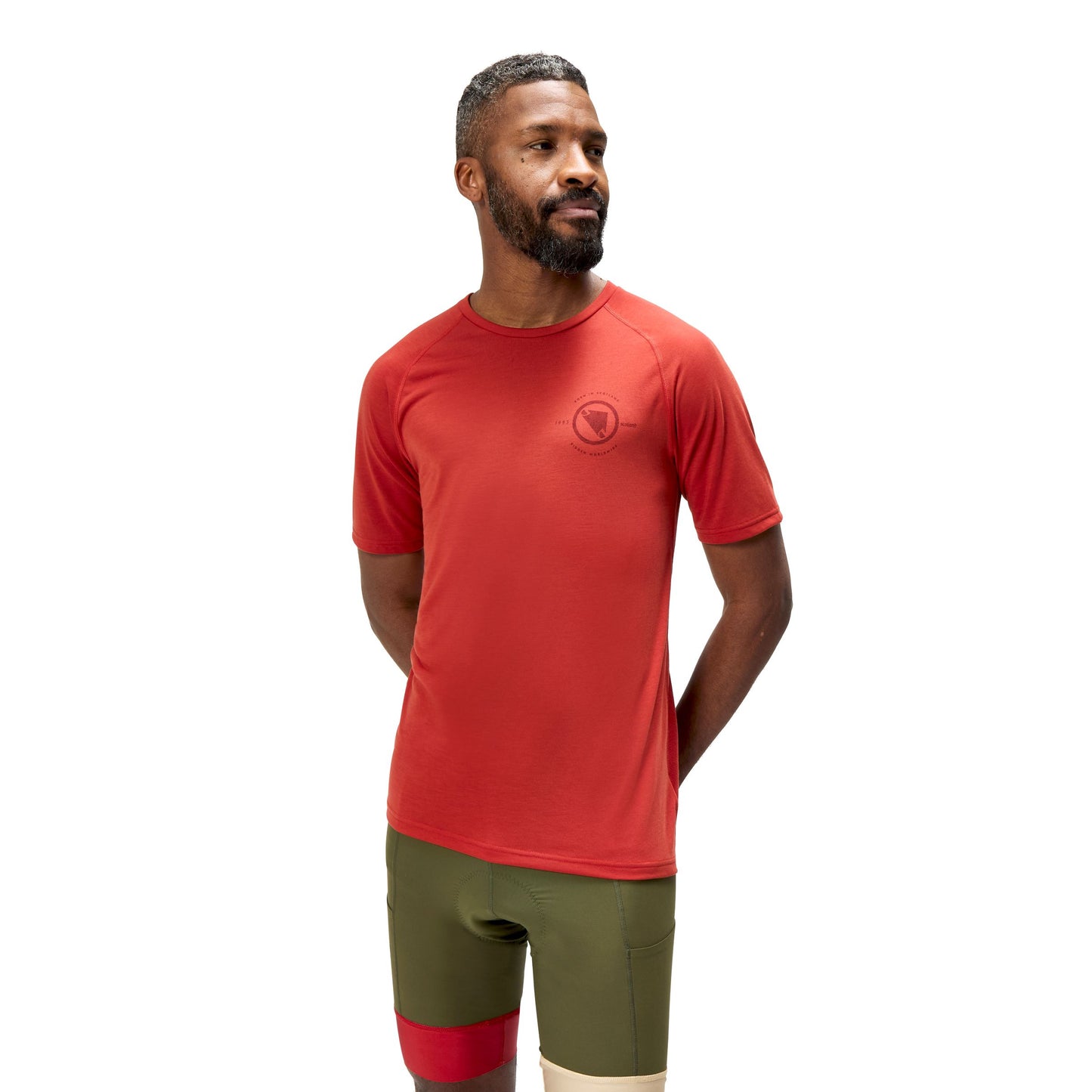 Maillot ENDURA LOOP Manches Courtes Rouge