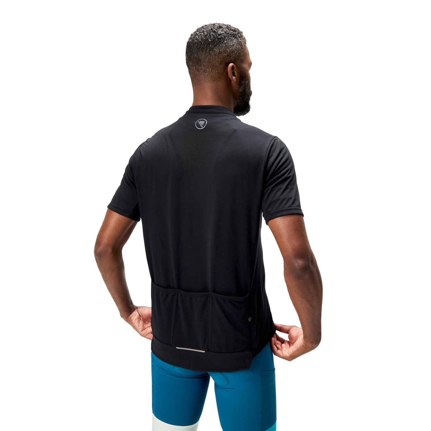 Maglia ENDURA LOOP ZIPPED Maniche Corte Nero