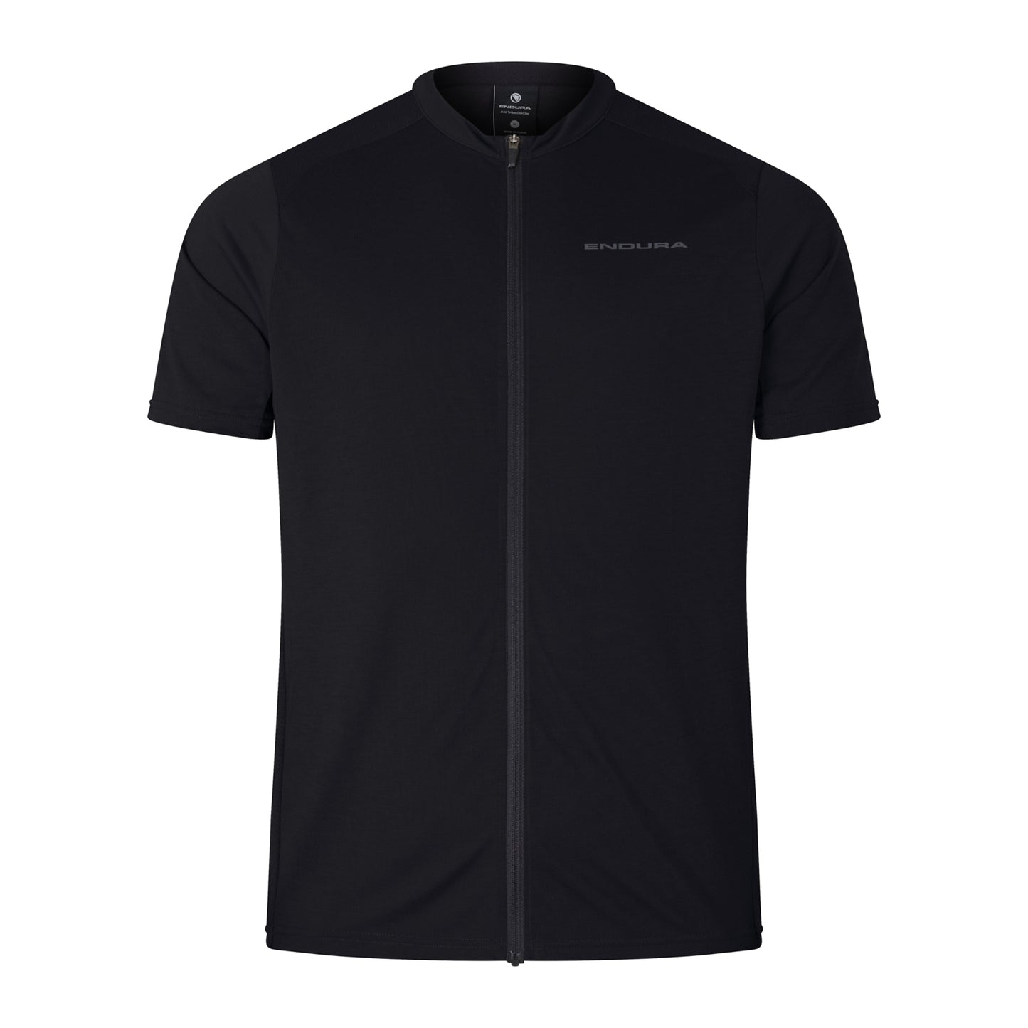Maglia ENDURA LOOP ZIPPED Maniche Corte Nero